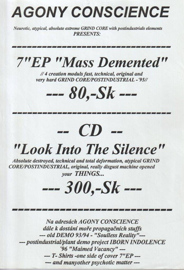 Agony Conscience material