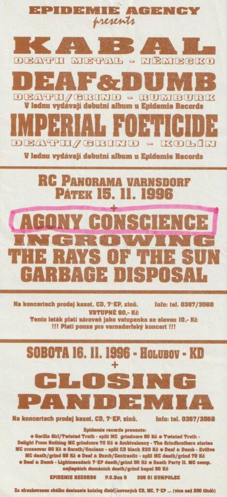Agony Conscience material