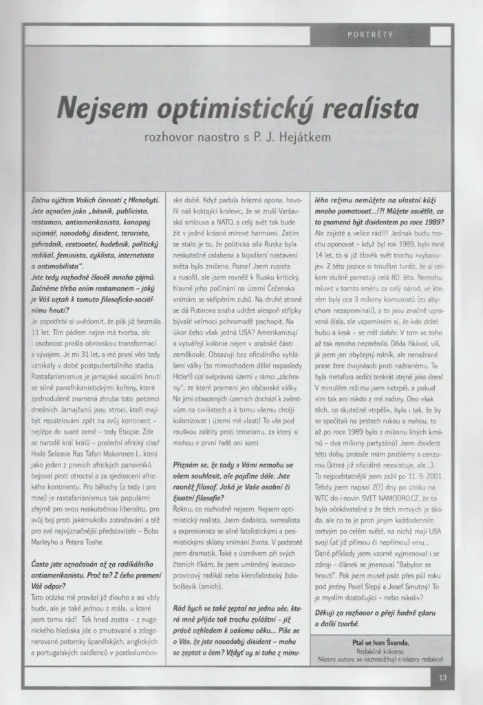 rozhovor nejsem optimisticky realista scaled