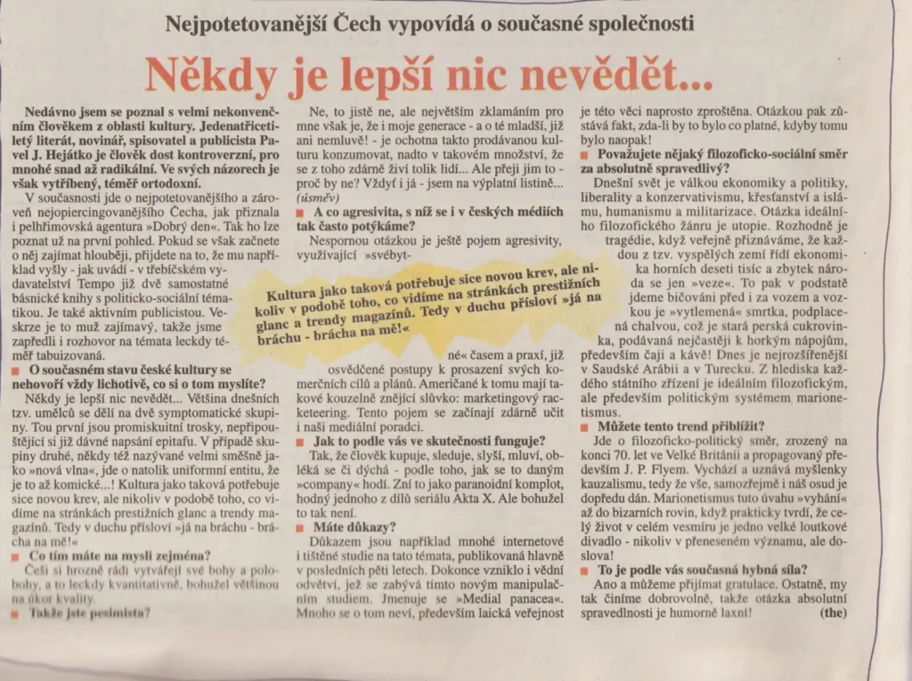 rozhovor nekdy je lepsi nic nevedet