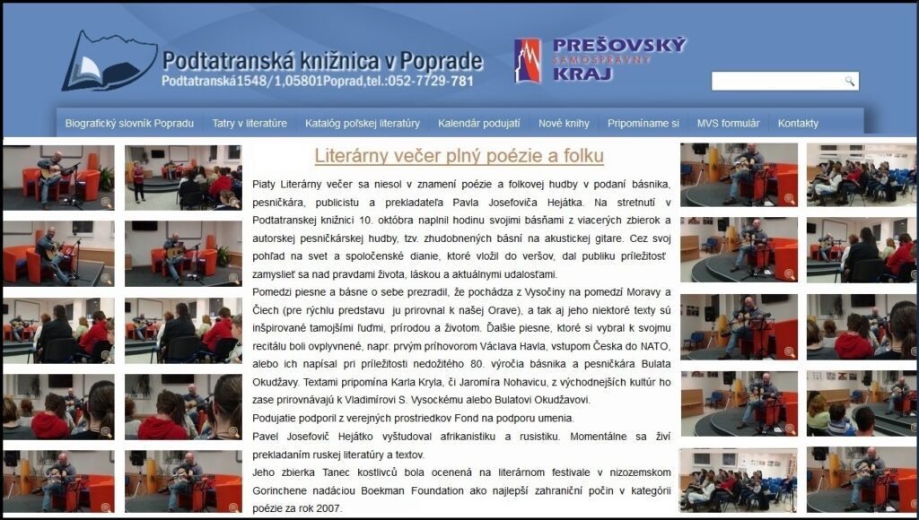 clanek Litararny vecer plny poezie a folku