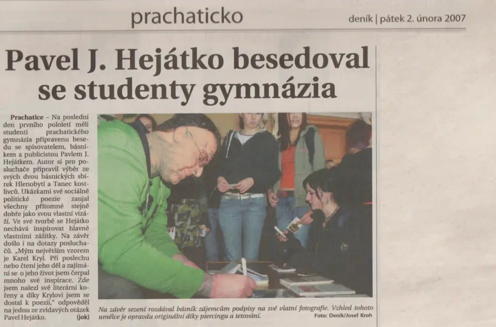 clanky Pavel J Hejatko besedoval se studenty gymnazia scaled