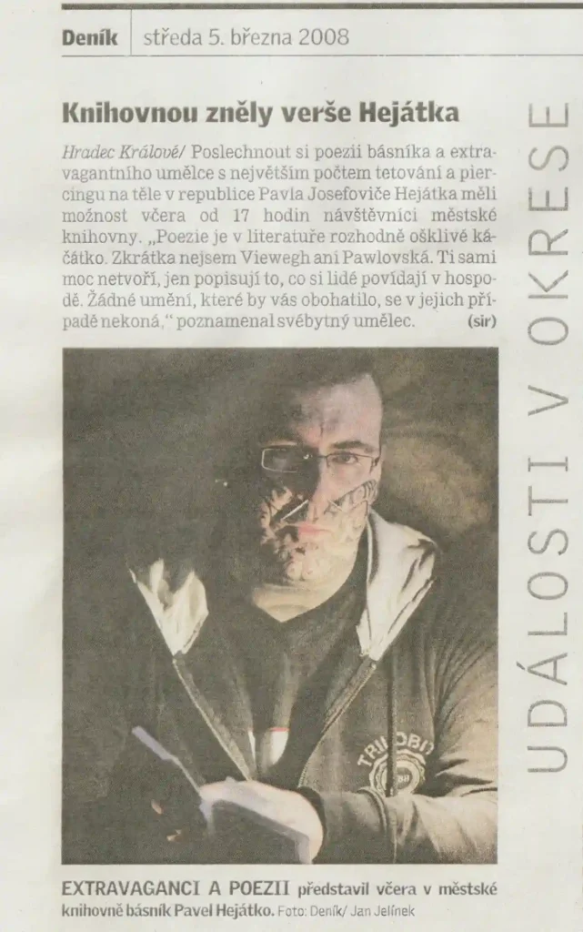 clanky knihovnou znely verse Hejatka