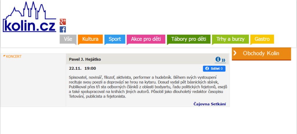 ruzne Cajovna Setkani Kolin
