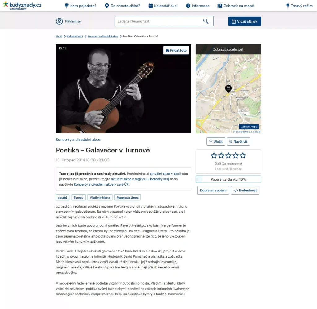 ruzne Poetika Galavecer v Turnove