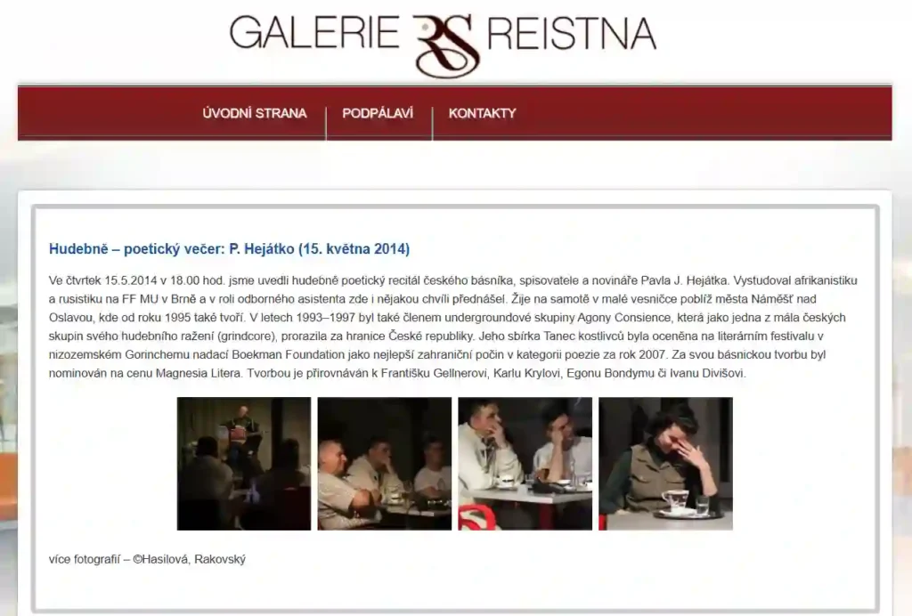 ruzne pozvanka na koncert galerie reistna
