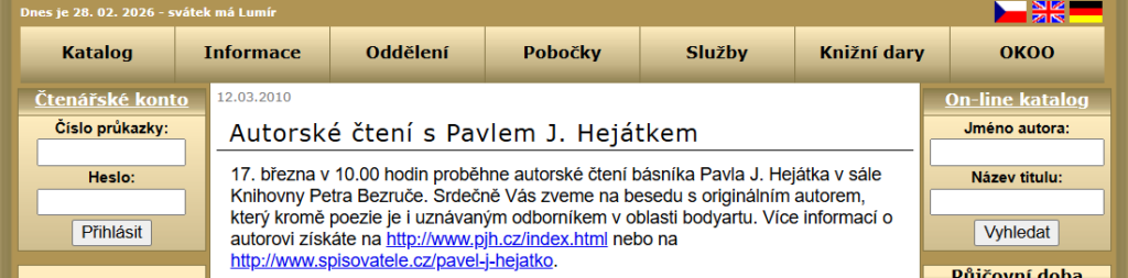 recital opava